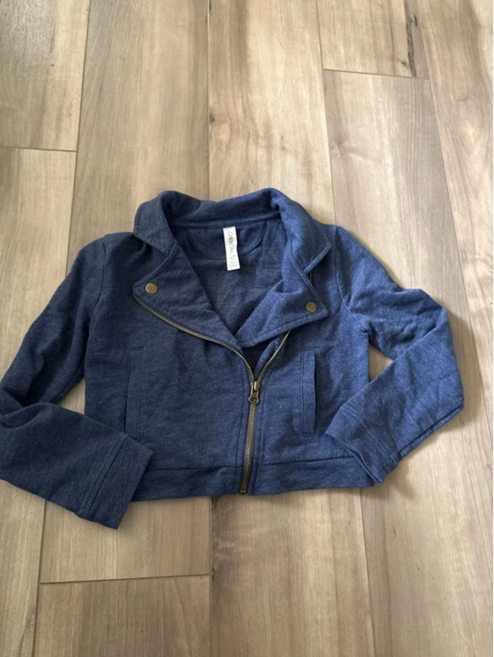 Cherokee Girls Long Sleeve blue Cropped Jacket Size 7-8 EUC